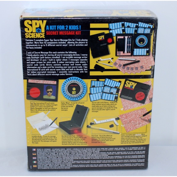 4M Spy Science Secret Message Kit Kidz Labs Educational Toy 2 Kids 3252 - Picture 2 of 2
